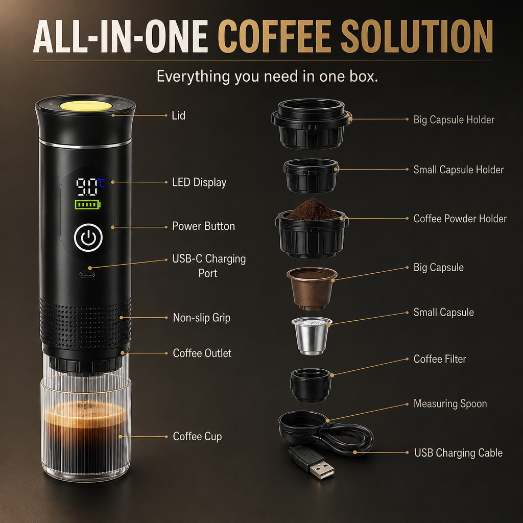 Arte del Caffè Portable Espresso Machine